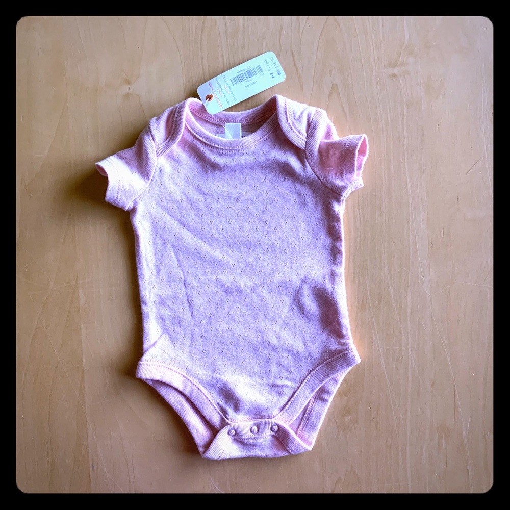 Gymboree light pink onesie - NEW